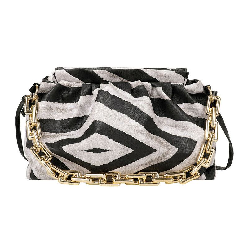 Leather Cloud Crossbody Bag Women Animal Pattern Chain Shoulder Handbag (3)