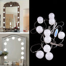 10 Bulbs Hollywood Style LED Vanity Mirror Dimmable Lights Makeup Dressing Lamp