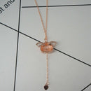 Stretchable Small Flying Pig Necklace Female Cute Moving Zodiac Pig Ear Boo R1A2