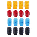 Motorbike 12x12MM Car Red Wheel Tyre Tire Valve Dust Stems Air Cap Pack of 4