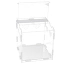 Clear Acrylic Pet Reptile Lizard Transport Breeding Feeding Case 17x17x17cm