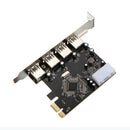 USB 3.0 PCI Express Card adapter connector PCI-E Card 4 Ports PC Computer