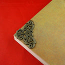 10x Jewelry Chest Wine Case Wooden Box Corner Decorative Protector Filigree