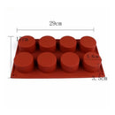 Cavity Round Cylinder Soap Mold Cupcake Silicone Mold Handmade Cylinder Mol