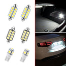14pcs Set Car Interior Lights White LED Bulbs Map Dome License Plate Accessories