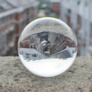 Clear Glass Crystal Ball Healing Sphere Photography Props Lensball Decor Gi Z2S4
