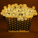 30 LED Solar Ball Light String Outdoor Wedding Decor Garland Fairy Lamp