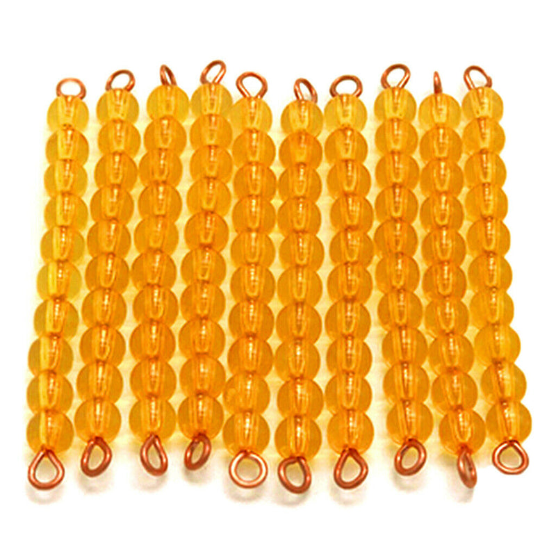 40 Pieces Of Montessori 10 Pieces Of Ten Pearls Children