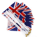 12x UK Hand Waving Flag Union Jack Flag England Britain Small Banner Poles