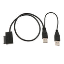 USB 2.0 to 13Pin SATA Adapter Cable for Laptop Mini CD-ROM DVD-ROM Converter
