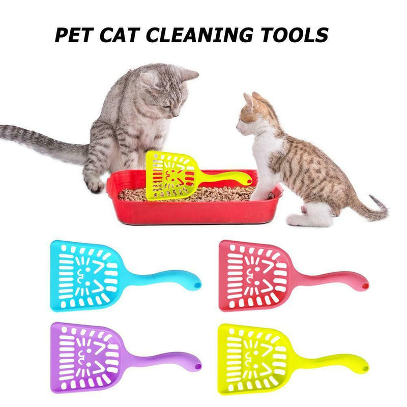 Pet Dog Cat Litter Shovel Plastic Universal Scoop Clean Tool Random Color