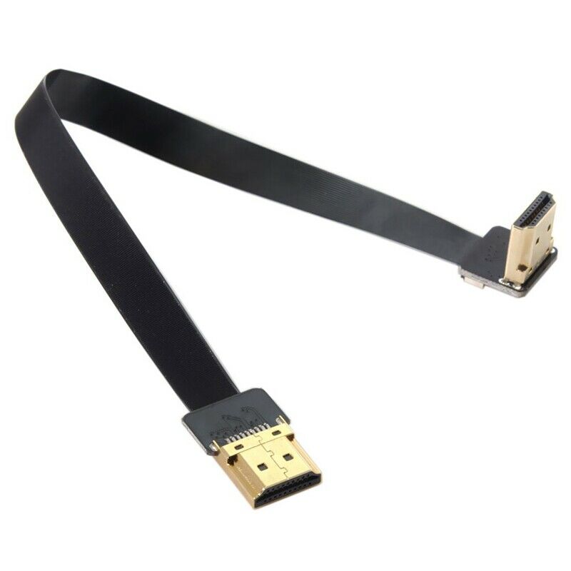 Fpv Hdmi Male To Up Angled 90D Hdmi Male Hdtv Fpc Flat Cable For Fpv Hdtv M M7W7