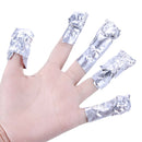 100pcs/bag Nail Art Tool Polish Nail Removal Tinfoil Sheet w/ Cotton inside