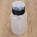 Mini Empty Nail Arts Pump Dispenser Acetone Polish Remover Alcohol Liquid Bottle