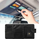 Car Sun Visor Organizer Auto Interior Pocket Sunglass Fuel Card Storage YM