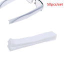 50pcs Plastic Disposable Covers Glasses Legs Slender Bag Hair Dyeing Protect BX