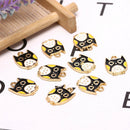 10Pcs/Set Enamel Alloy Owl Charms Animals Pendant Jewelry DIY Making Craft Gif-