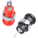 10 Pcs 4mm Safety Protection Plug Binding Post Banana Jack Black Red