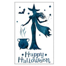 Bar Bat Witch Paste Wall Stickers Halloween Decor Festival DIY Self Adhesive PVC