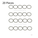 [Pack of 20 Pieces] Rubber Ring Square Type Drive Motor Belts for Xbox 360