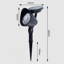 3-LED Solar Spot Light Outdoor Garden Lawn Landscape LED Spotlight Pat VBC