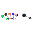 100pcs Body Eyebrow Navel Belly Lip Piercing Jewelry Tongue Nose Bar  OZ