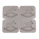 4 Cavity Silicone Soap Mold Handmade Flowers Candles Aroma Wax Tablets Mould
