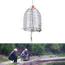 Cage Fishing Trap Basket Feeder Holder Stainless Steel Wire Fishing%Lure 58*43TE