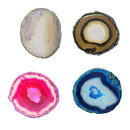 4x Agate Slice Crystal Quartz Stone Jewelry Making Jewelry Display Mix 6#