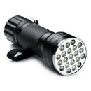 21 LED Mini Torch Fluorescent UV Flashlight With Rope Aluminum Alloy Detection
