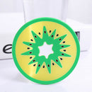7 Color/Lot Combination Hot Coaster Fruit Shape Silicone Cup Pad Slip Insul A2O4