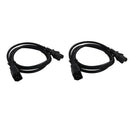 2x IEC320 C14 Male To C15 Female C14-C15-Cable Power Cord UPS Server Kit