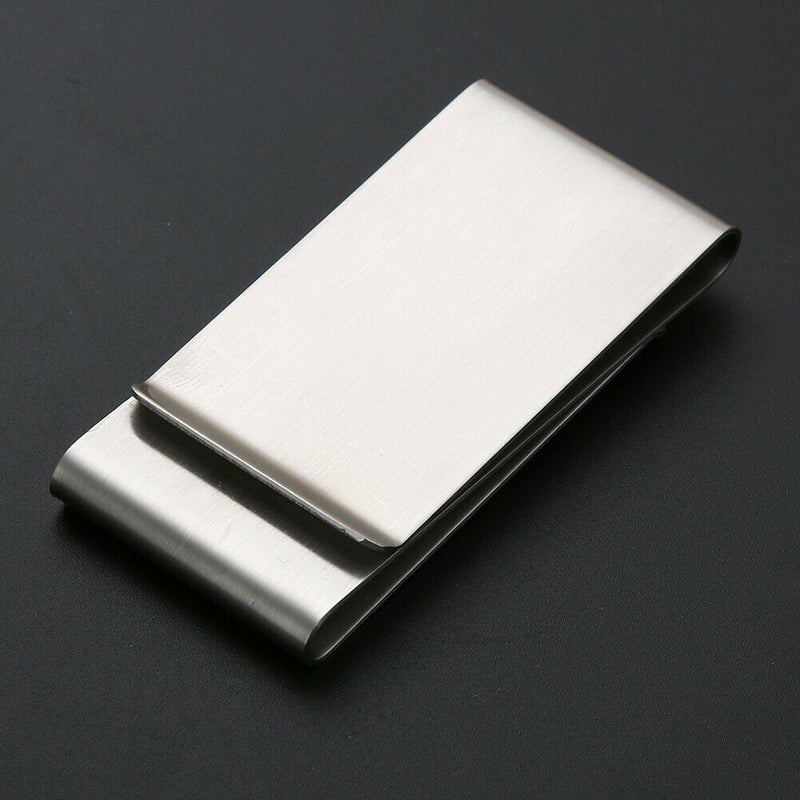 Fashion Stainless Steel Cash Clamp Holder Portable Money Clip Wallet