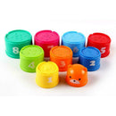 9PCS Early Education Baby Figures Toys Folding Stack Educational Cup Tower Z0U3