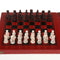 Handmade Wooden Chess Set Foldable Chess Game Board with Storage Slots, 32pc