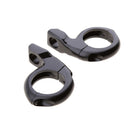1'' Motorcycle Handlebar Turn Signal Clamp Mirrors Adapter 10mm 8mm  Black