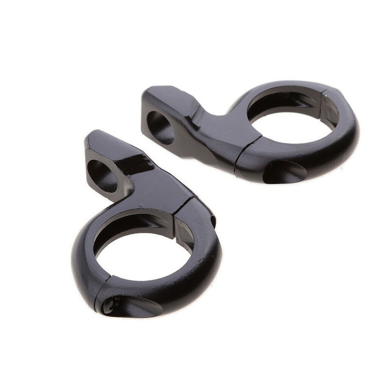 1'' Motorcycle Handlebar Turn Signal Clamp Mirrors Adapter 10mm 8mm  Black