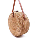 Bohemian Bali Rattan Bags For Women Small Circle Beach Handbags Summer Vint