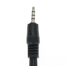 3.5mm Jack to 3 RCA Adapter Cable Audio Video AV Converter 1.2M 4FT(1pcs)