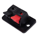 20Pcs 2 Way Stereo Speaker Plate Terminal Strip Push Connector Block D7Q7