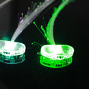 LED Fiber Optic Hairpin Hair Clip Light-Up Braid Hair Pin Glow Flashing Rave CA