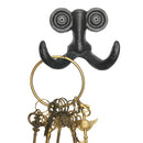 Mustache Face Heavy Duty Hanger Rustic Wall Hook Key Holder Storage Cast Iron
