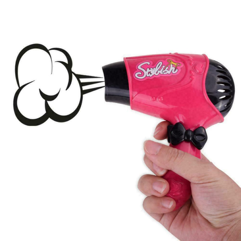 Children Hair Salon Kit Girls Pretend Play Hairdressing Simulation Toys Set F4J0