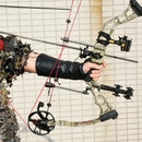 Cow Leather Arm Guard Archery Hunting Bow Hand Protection Glove for Men Women