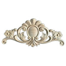 1X Rubber Wood Carved Applique Retro Furniture Craft Decor 24*10cm D2R6