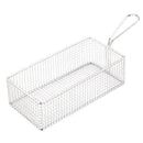 1X(304 Stainless Steel Rectangular Dining Basket French Fries Chicken Stora