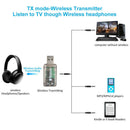 2 in 1 Wireless Bluetooth 5.0 Transmitter Receiver 3.5mm Jack AUX Audio Adapter