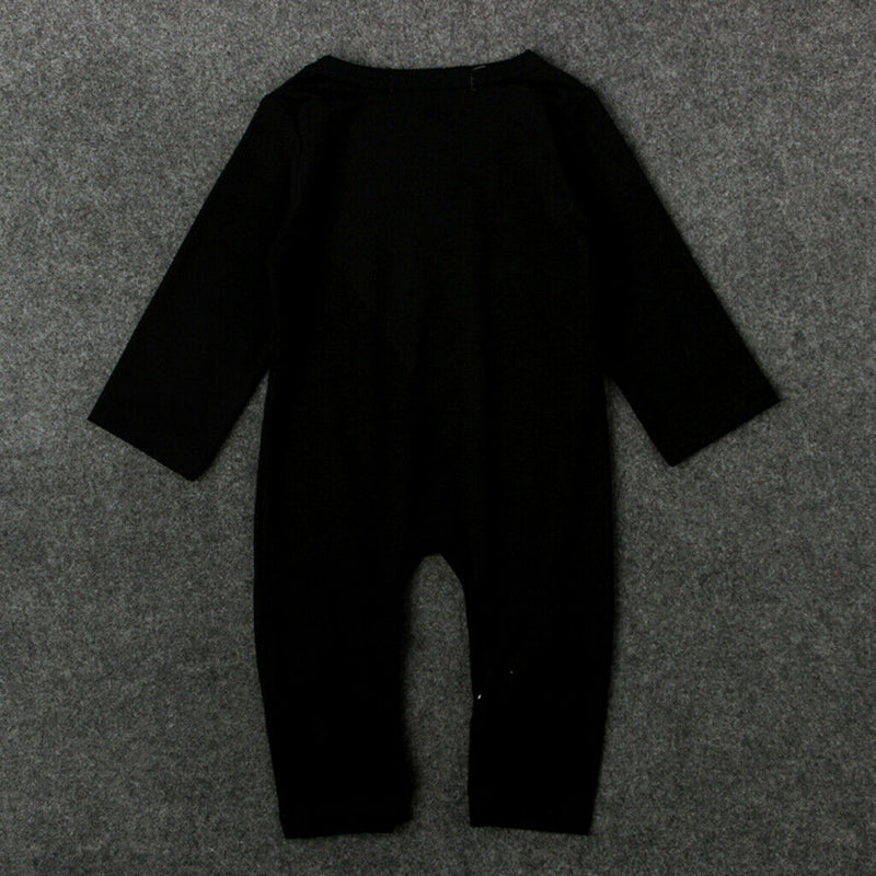 One Piece Skeleton Halloween Costume Bodysuit Baby Boys Girls Play Romper 80