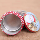 Christmas candy box jar lovely clear xmas santa elk snowman sweet sugar case 3C