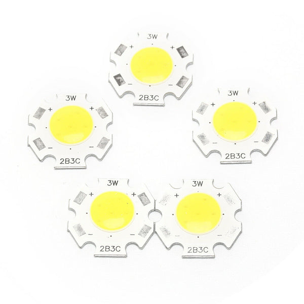 5pcs 3W COB LED Chips LED Strip Bar Light Bulb Lamp Flood Light DC9-10ï¼ˆVï¼‰ LJ